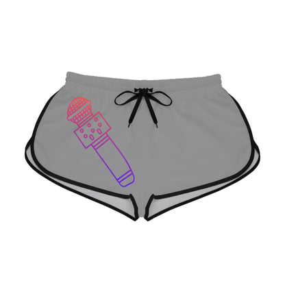 Women's Relaxed Shorts: Music Grey