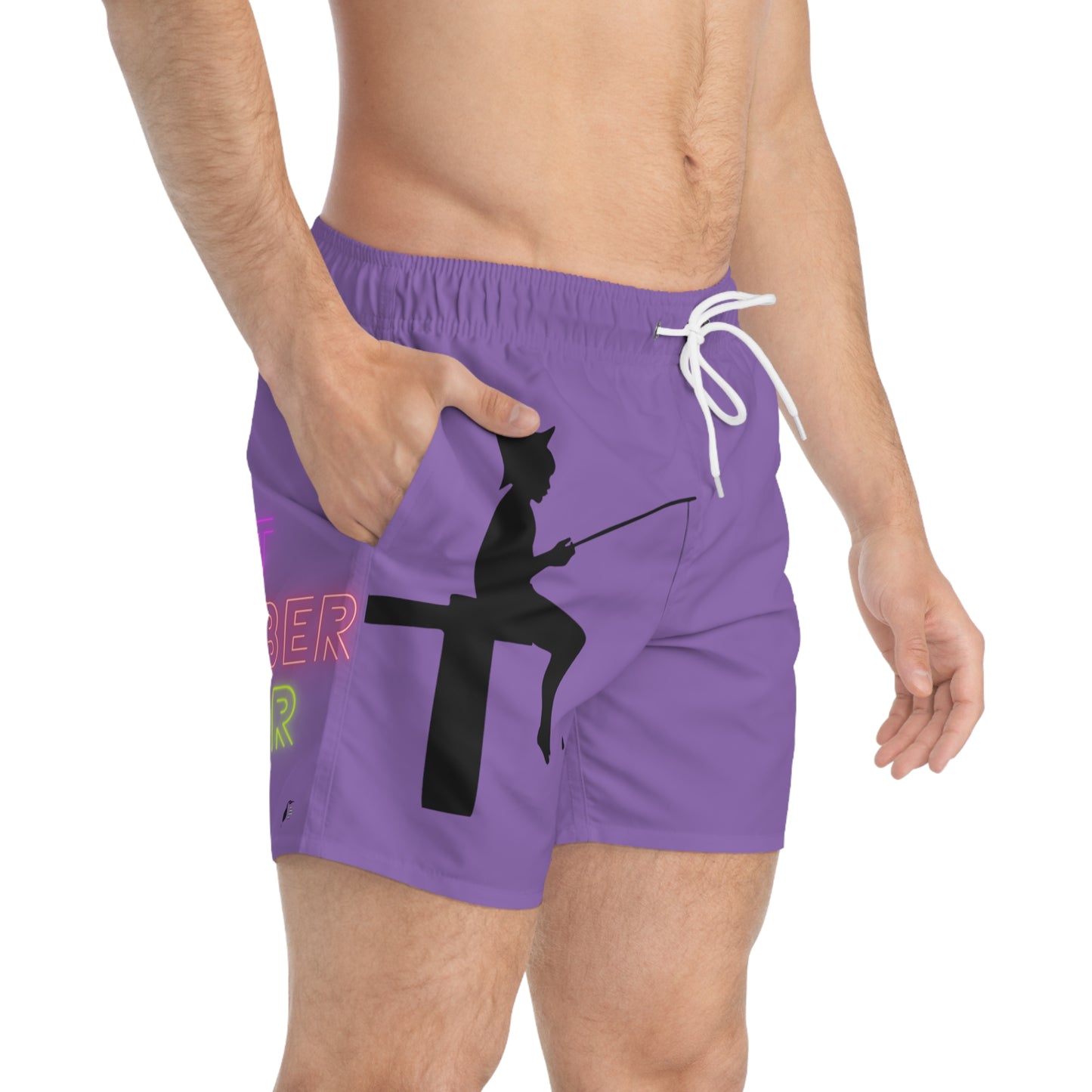 Swim Trunks: Fishing Lite Purple