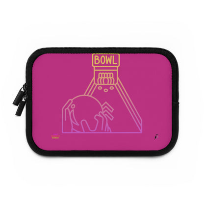 Laptop Sleeve: Bowling Pink