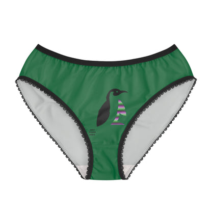 Women's Briefs: Dance Dark Green