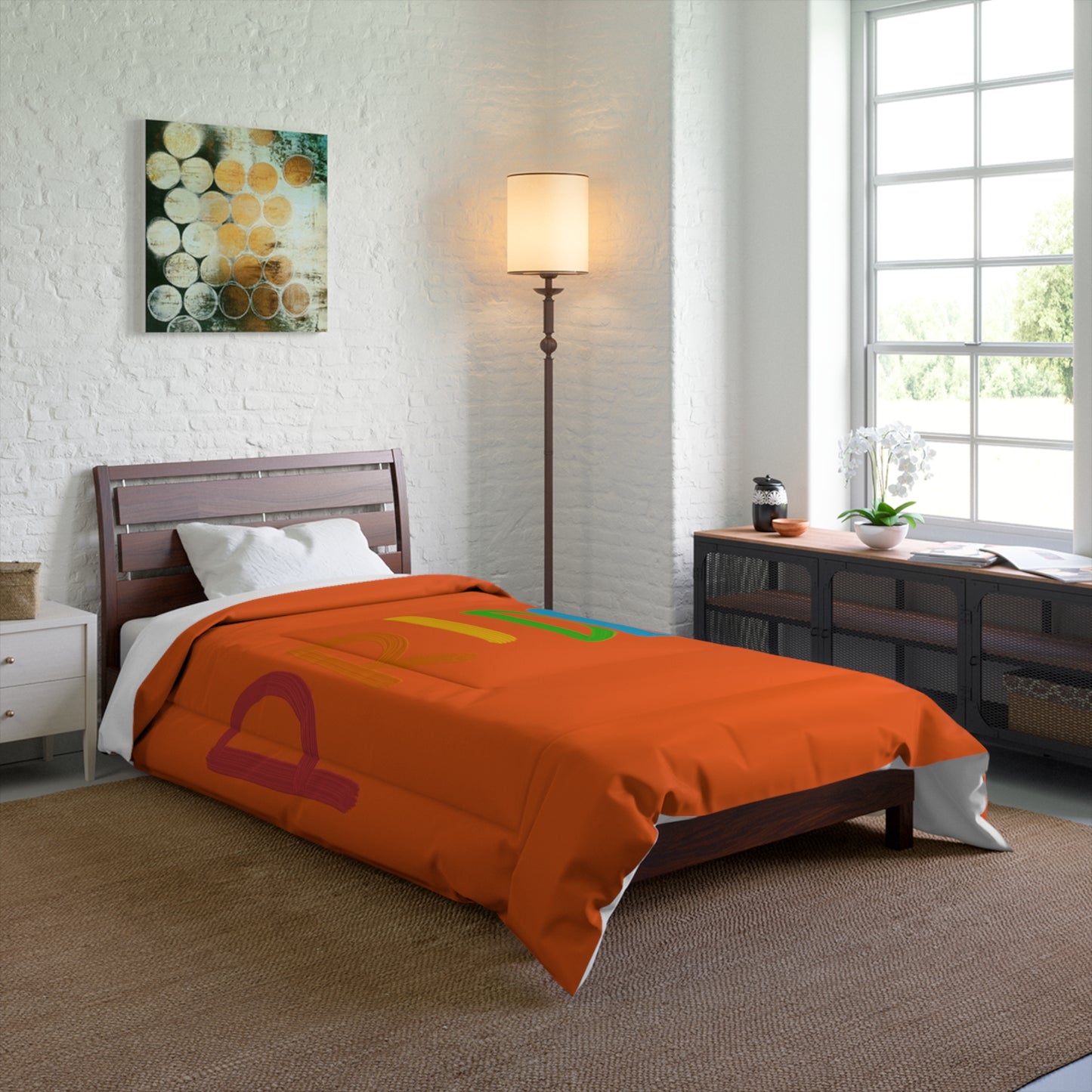 Comforter: LGBTQ Pride Orange