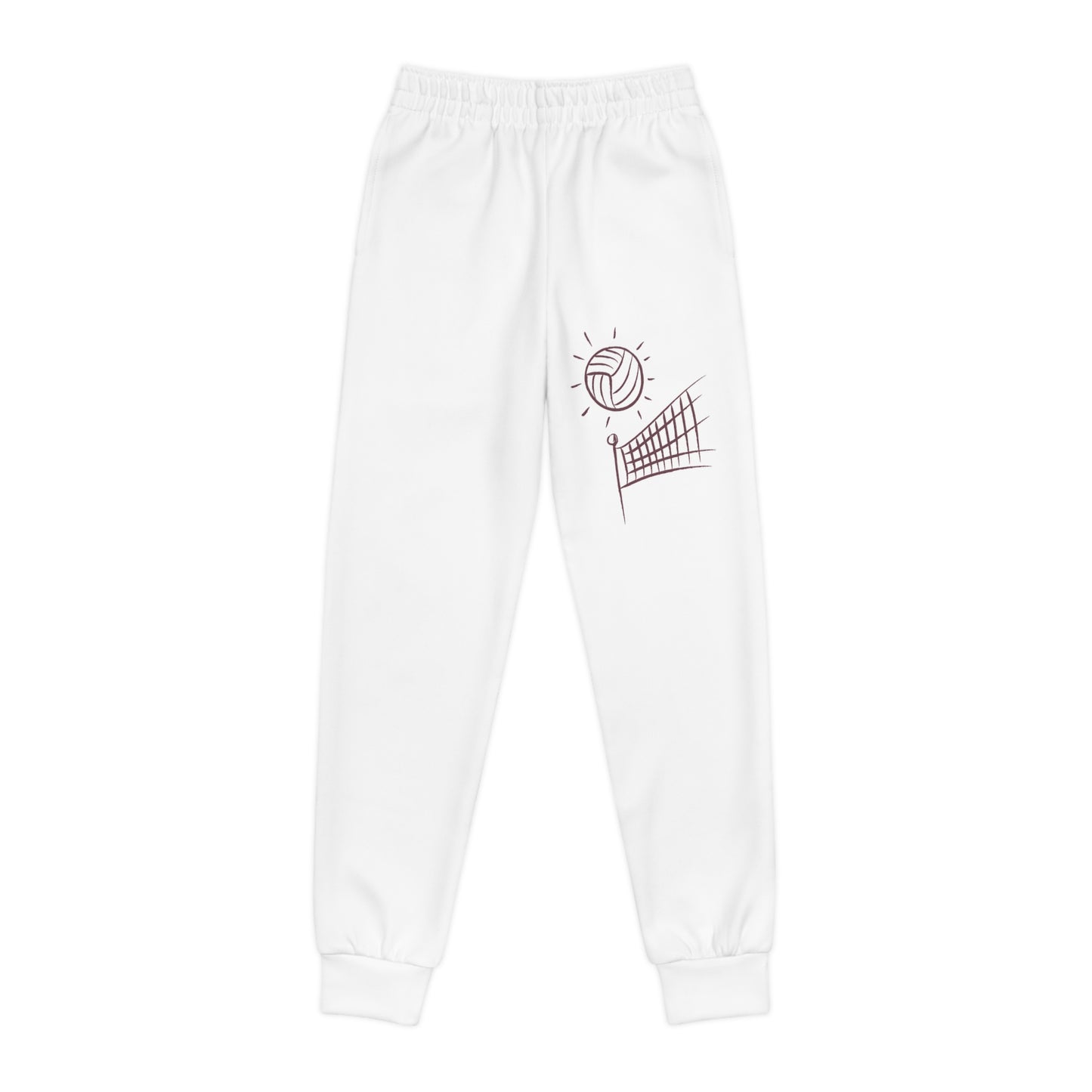 Youth Joggers: Volleyball White