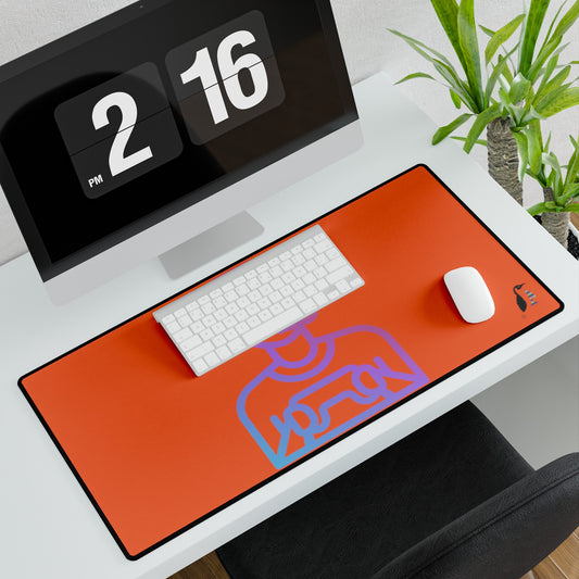 Desk Mats: Gaming Orange