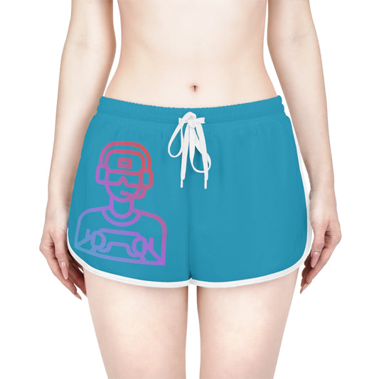Women's Relaxed Shorts: Gaming Turquoise