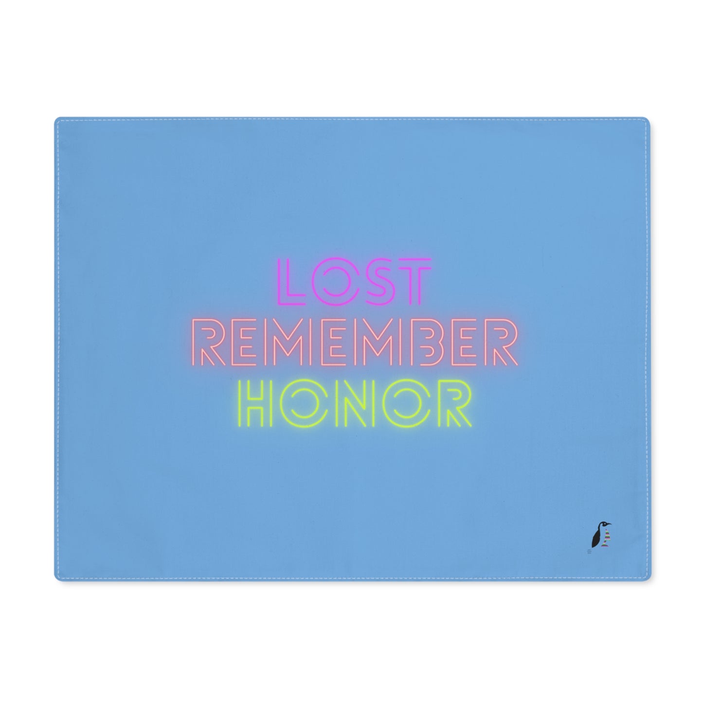 Placemat, 1pc: Lost Remember Honor Lite Blue