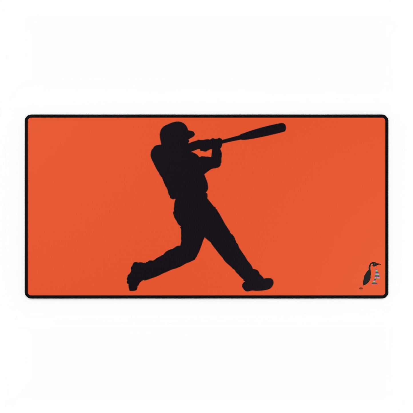 Desk Mats: Baseball Orange