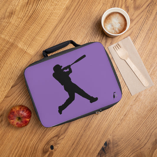 Lunch Bag: Baseball Lite Purple