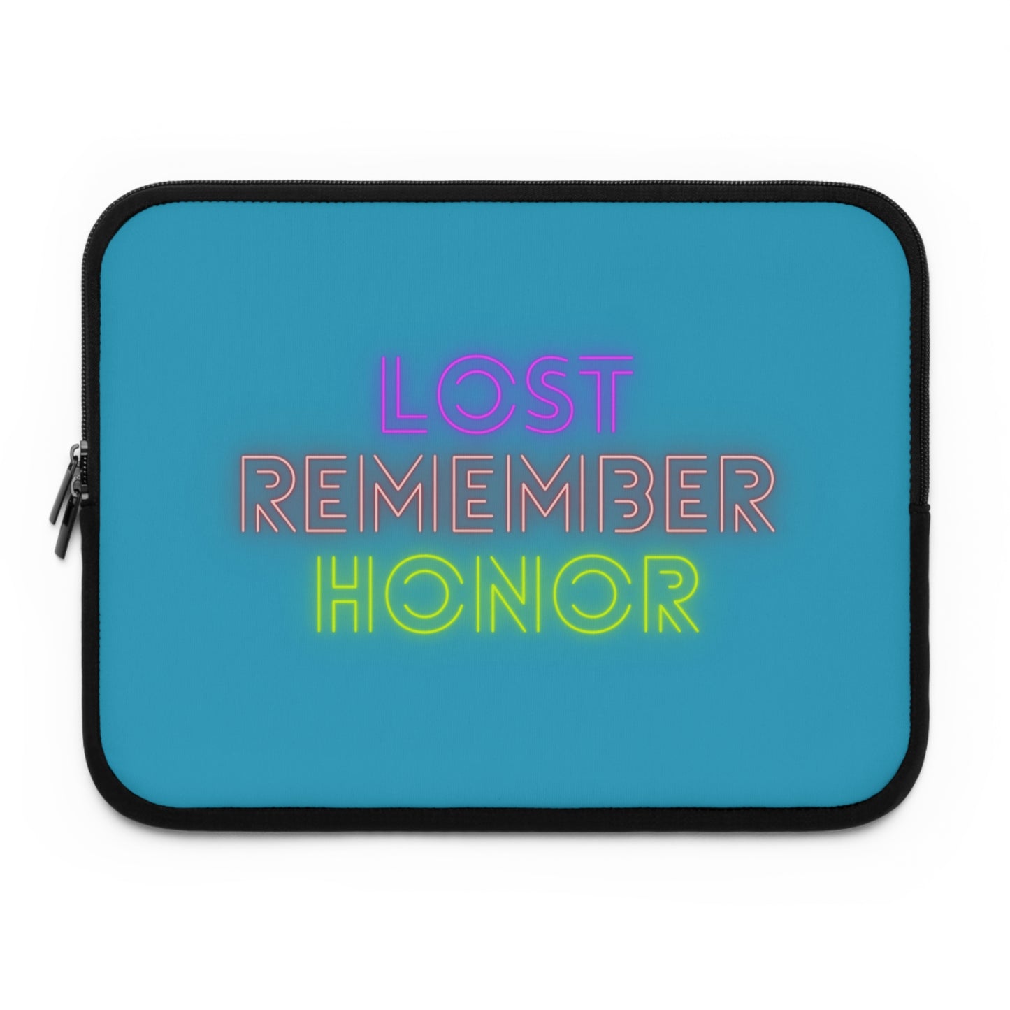 Laptop Sleeve: Lost Remember Honor Turquoise