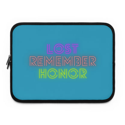 Laptop Sleeve: Lost Remember Honor Turquoise