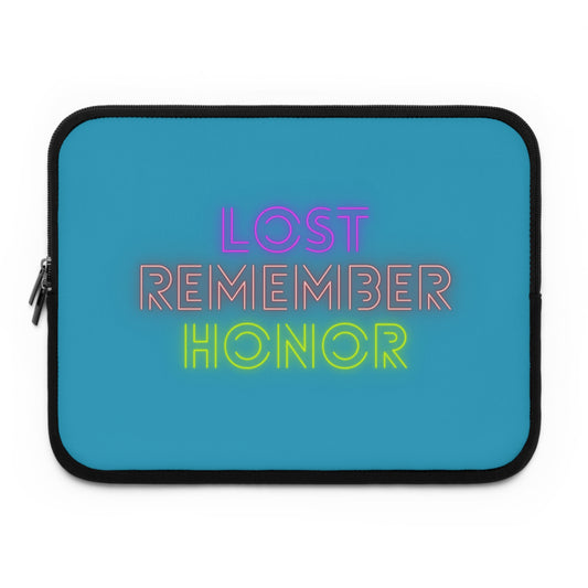 Laptop Sleeve: Lost Remember Honor Turquoise