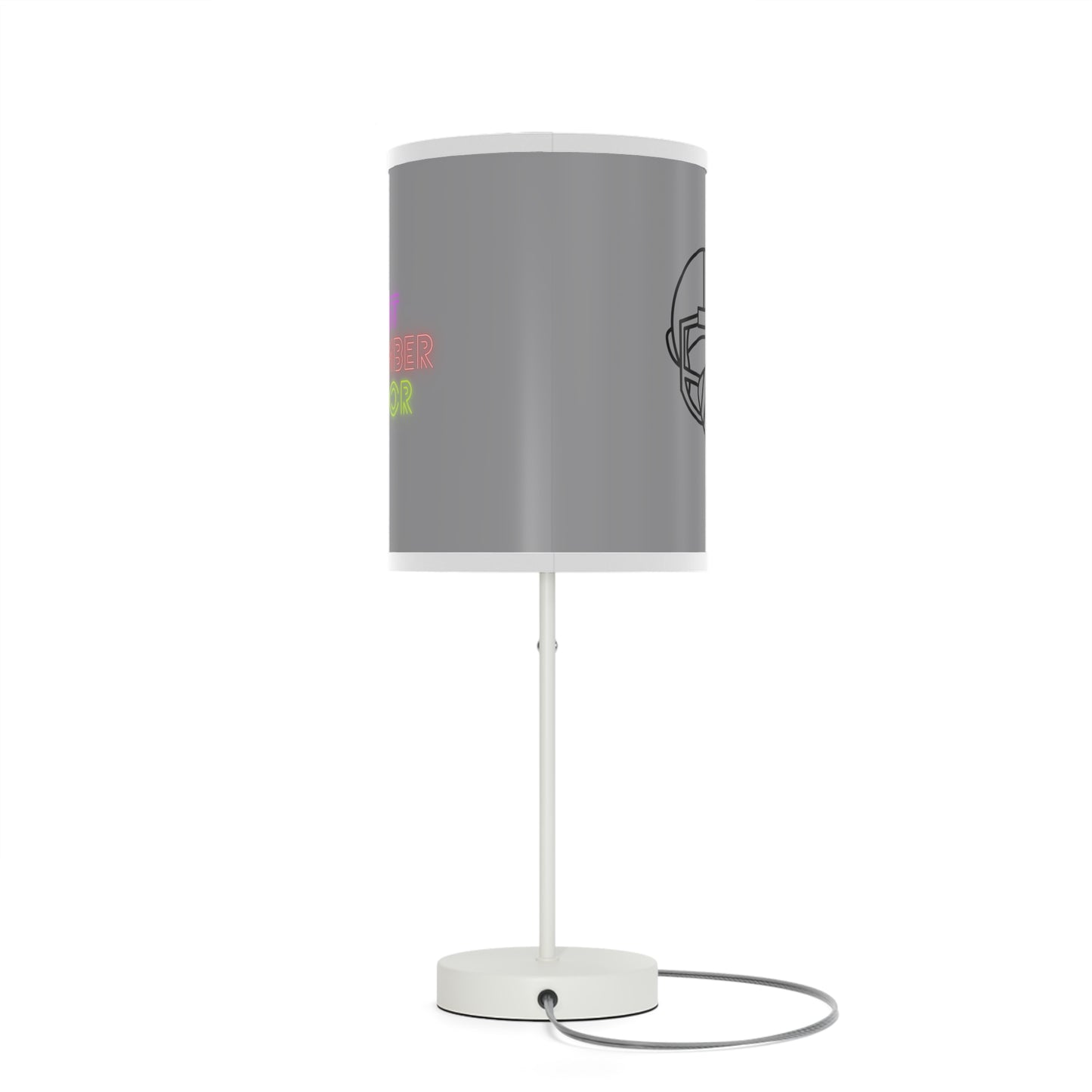 Lamp on a Stand, US|CA plug: Football Grey 