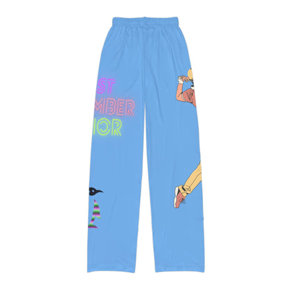 Kids Pajama Pants: Golf Lite Blue