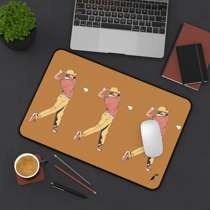 Desk Mat: Golf Lite Brown