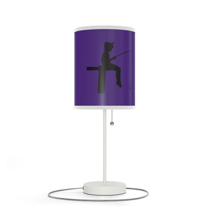 Lamp on a Stand, US|CA plug: Fishing Purple