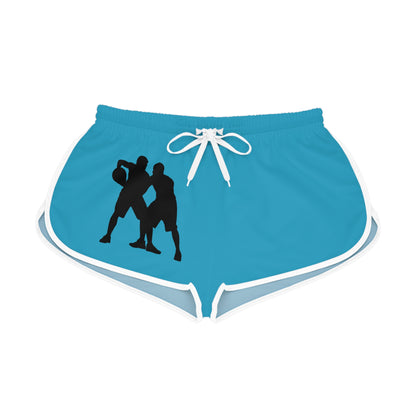 Women's Relaxed Shorts: Basketball Turquoise