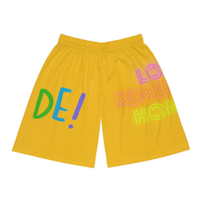 Basketball Shorts: LGBTQ Pride Yellow