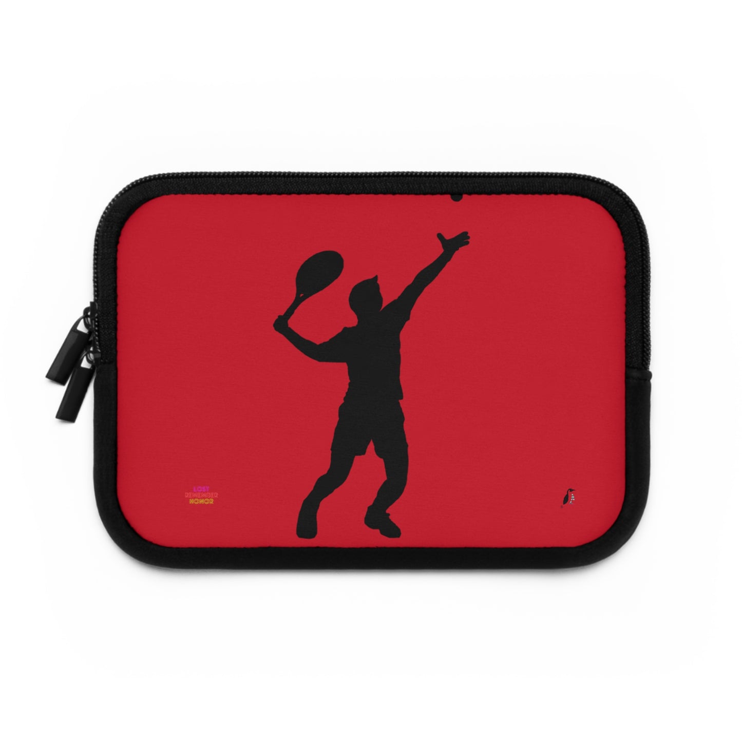 Laptop Sleeve: Tennis Dark Red