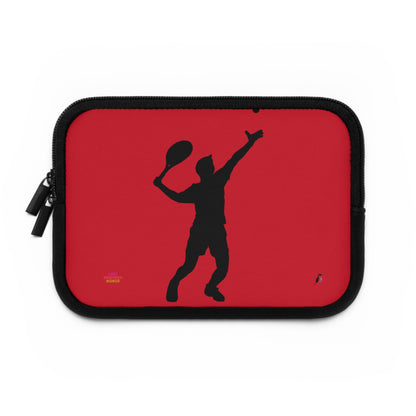 Laptop Sleeve: Tennis Dark Red