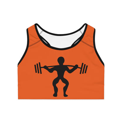 Sports Bra: Weightlifting Orange