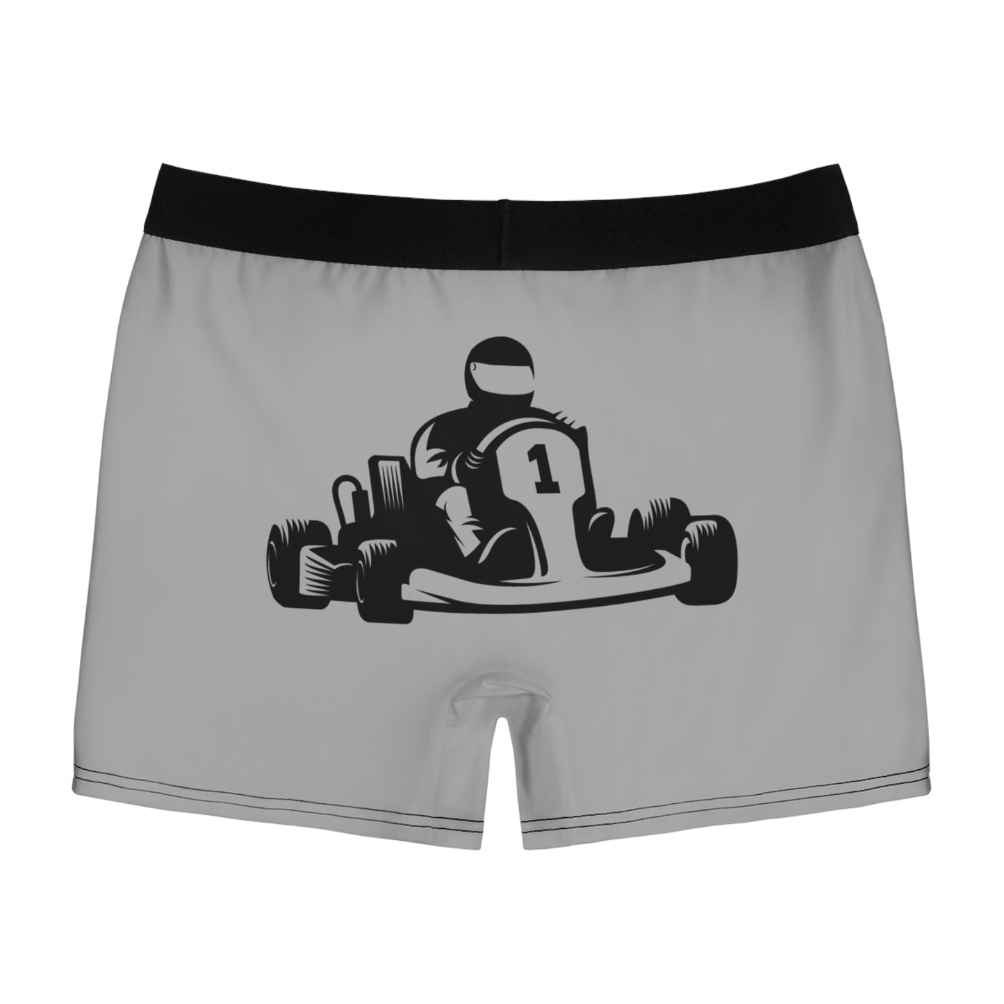 Men's Boxer Briefs: Racing Lite Grey