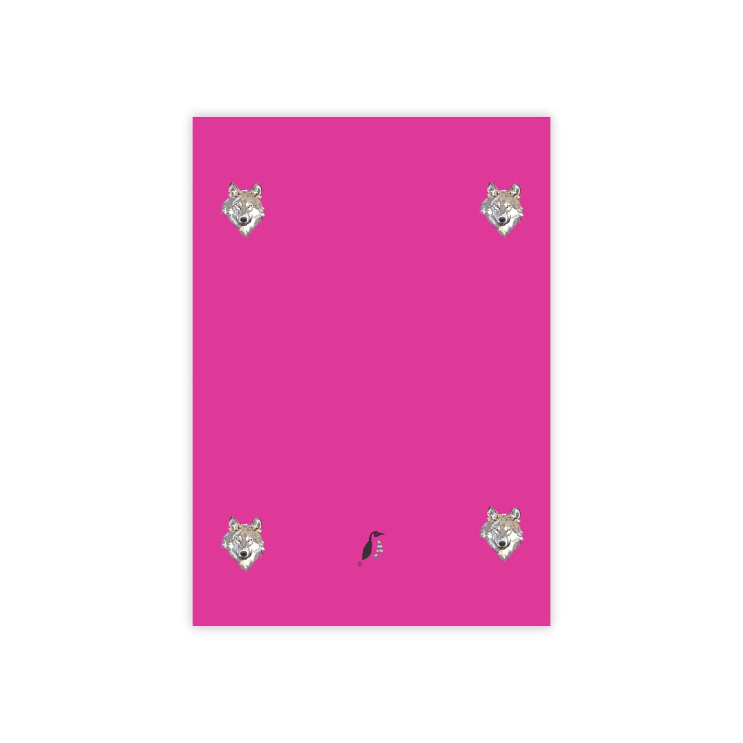 Post-it® Note Pads: Wolves Pink