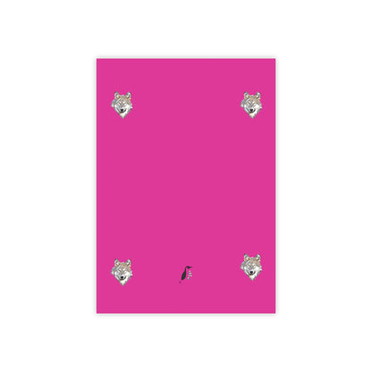 Post-it® Note Pads: Wolves Pink