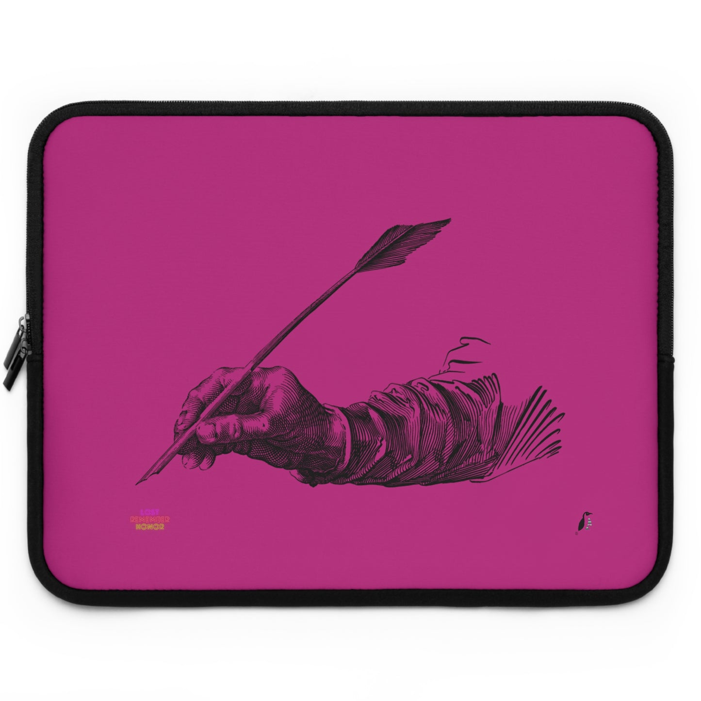 Laptop Sleeve: Writing Pink