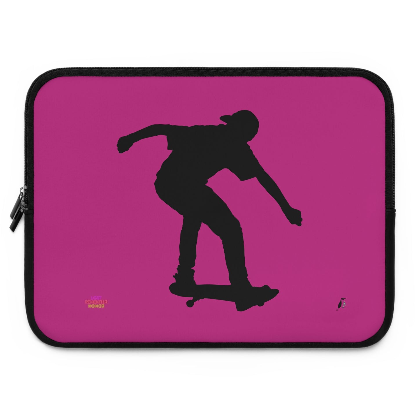 Laptop Sleeve: Skateboarding Pink