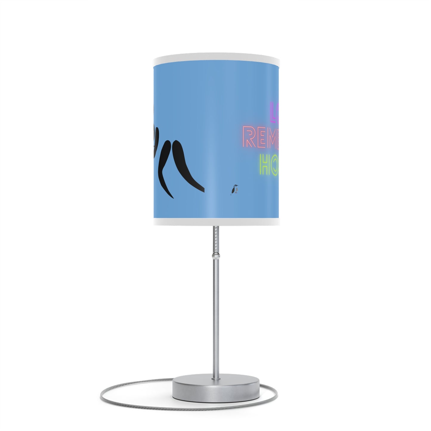 Lamp on a Stand, US|CA plug: Wrestling Lite Blue