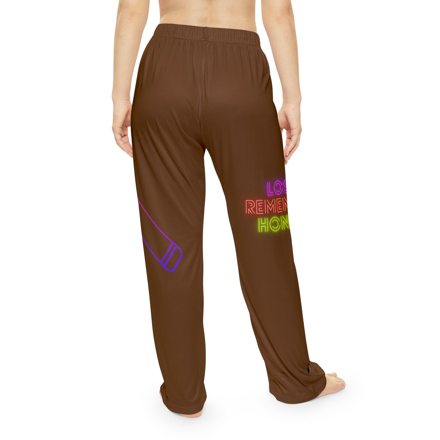 Women's Pajama Pants: Music Brown