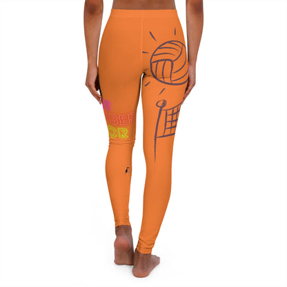 Women's Spandex Leggings: Volleyball Crusta