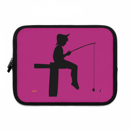 Laptop Sleeve: Fishing Pink