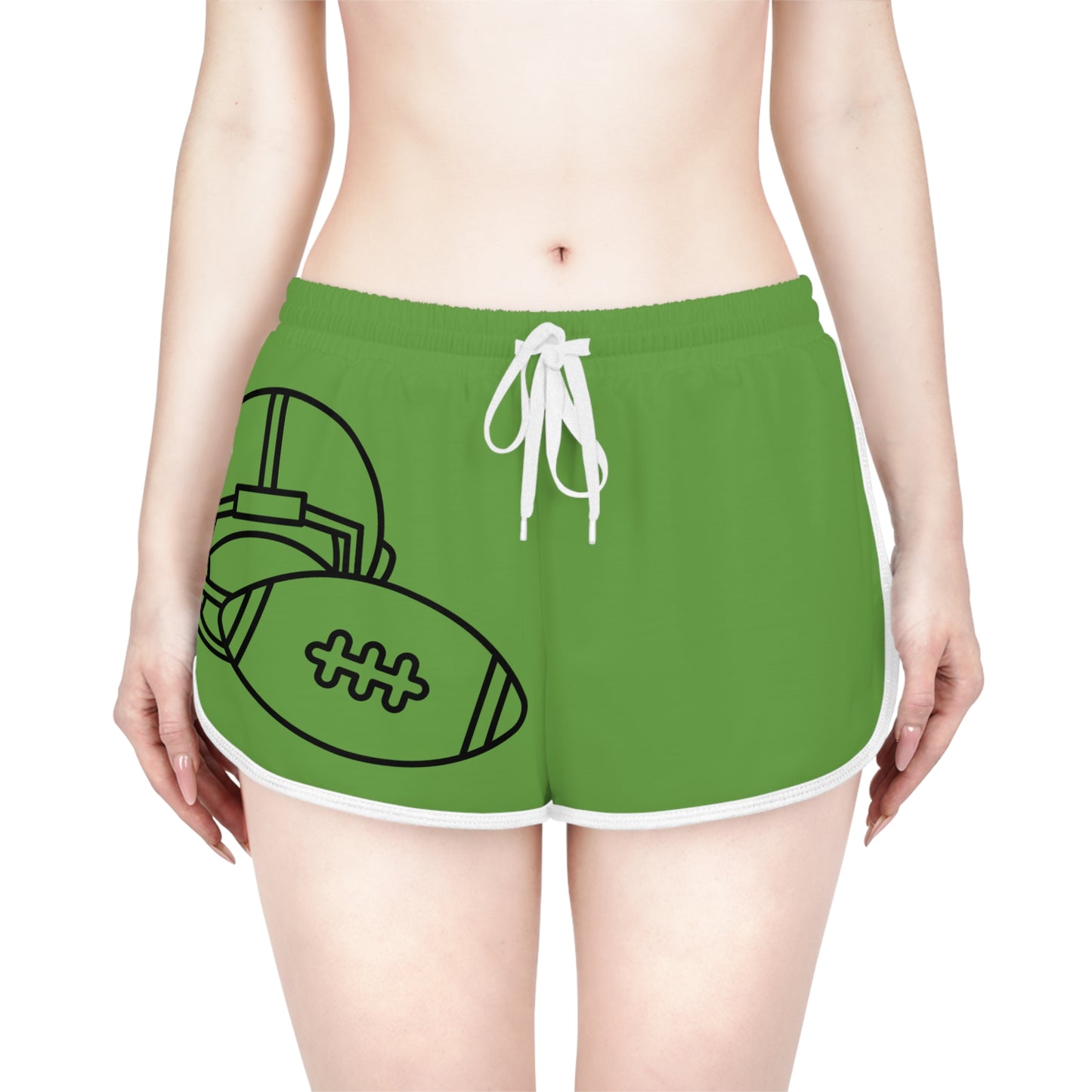 Women's Relaxed Shorts: Football Green