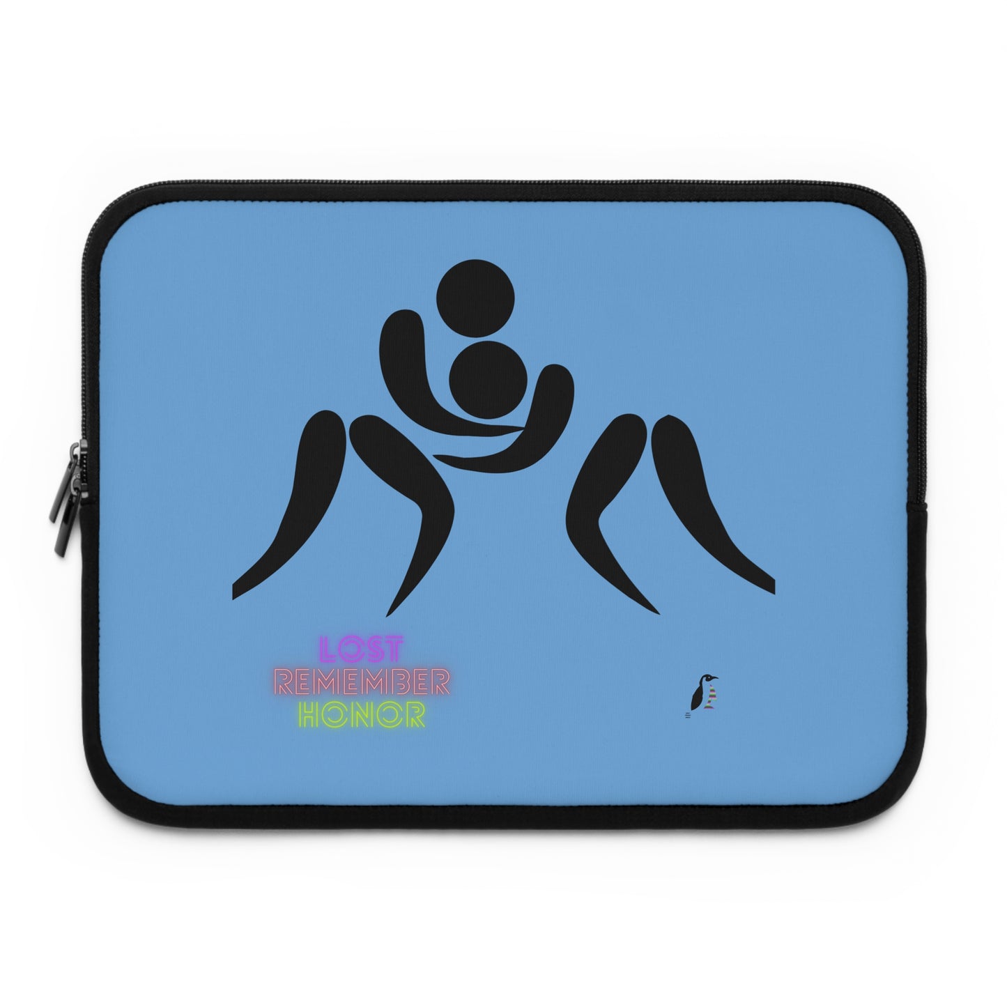 Laptop Sleeve: Wrestling Lite Blue