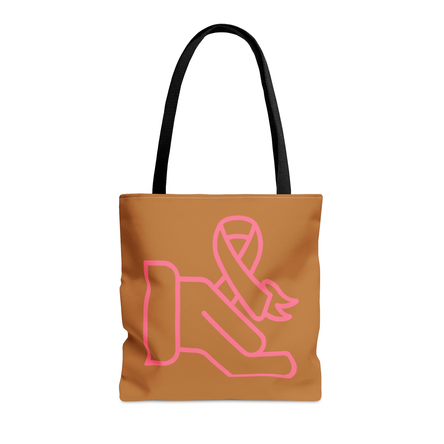 Tote Bag: Fight Cancer Lite Brown