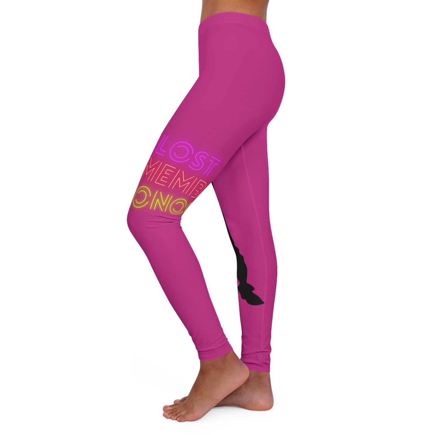 Women's Spandex Leggings: Dance Pink