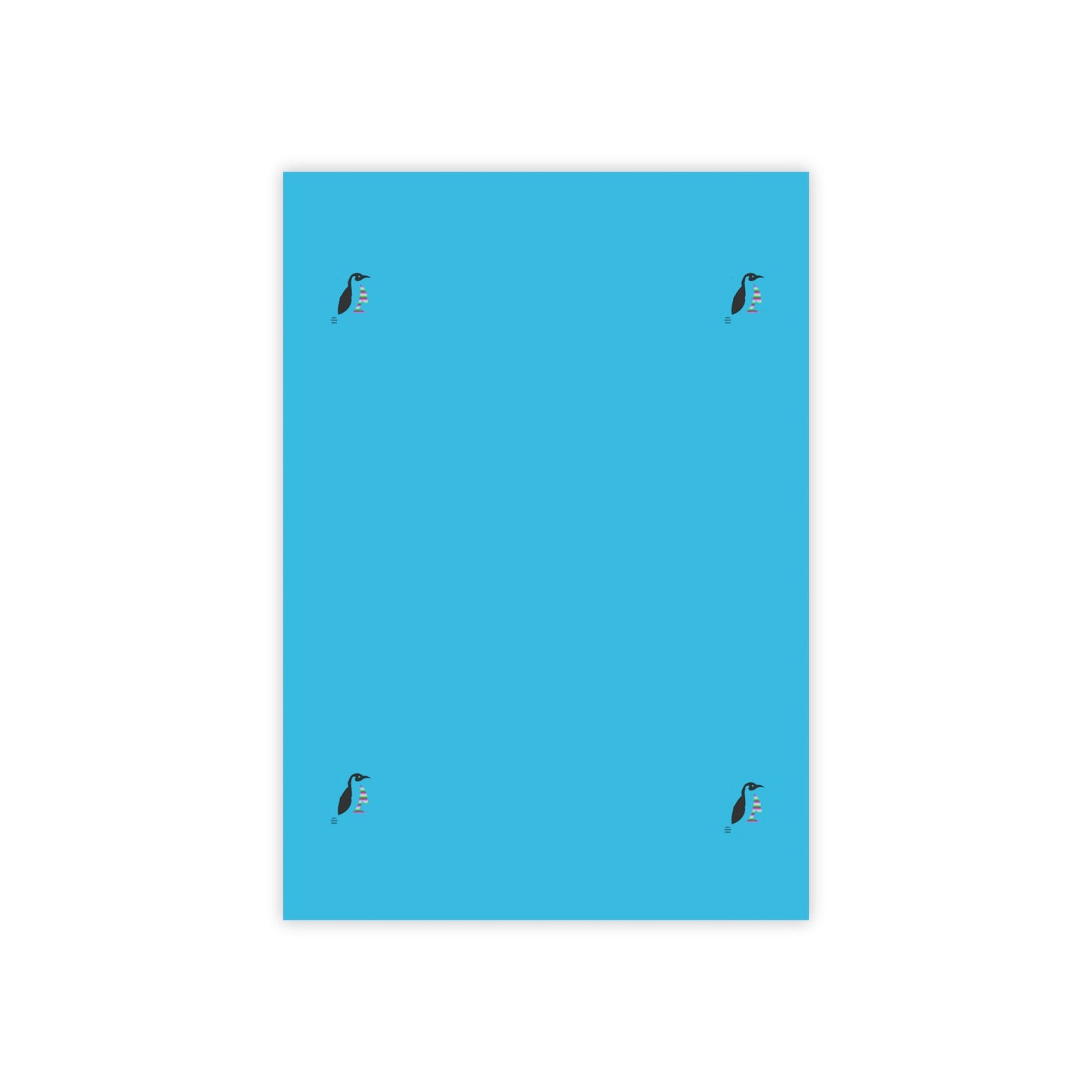 Post-it® Note Pads: Crazy Penguin World Logo Turquoise