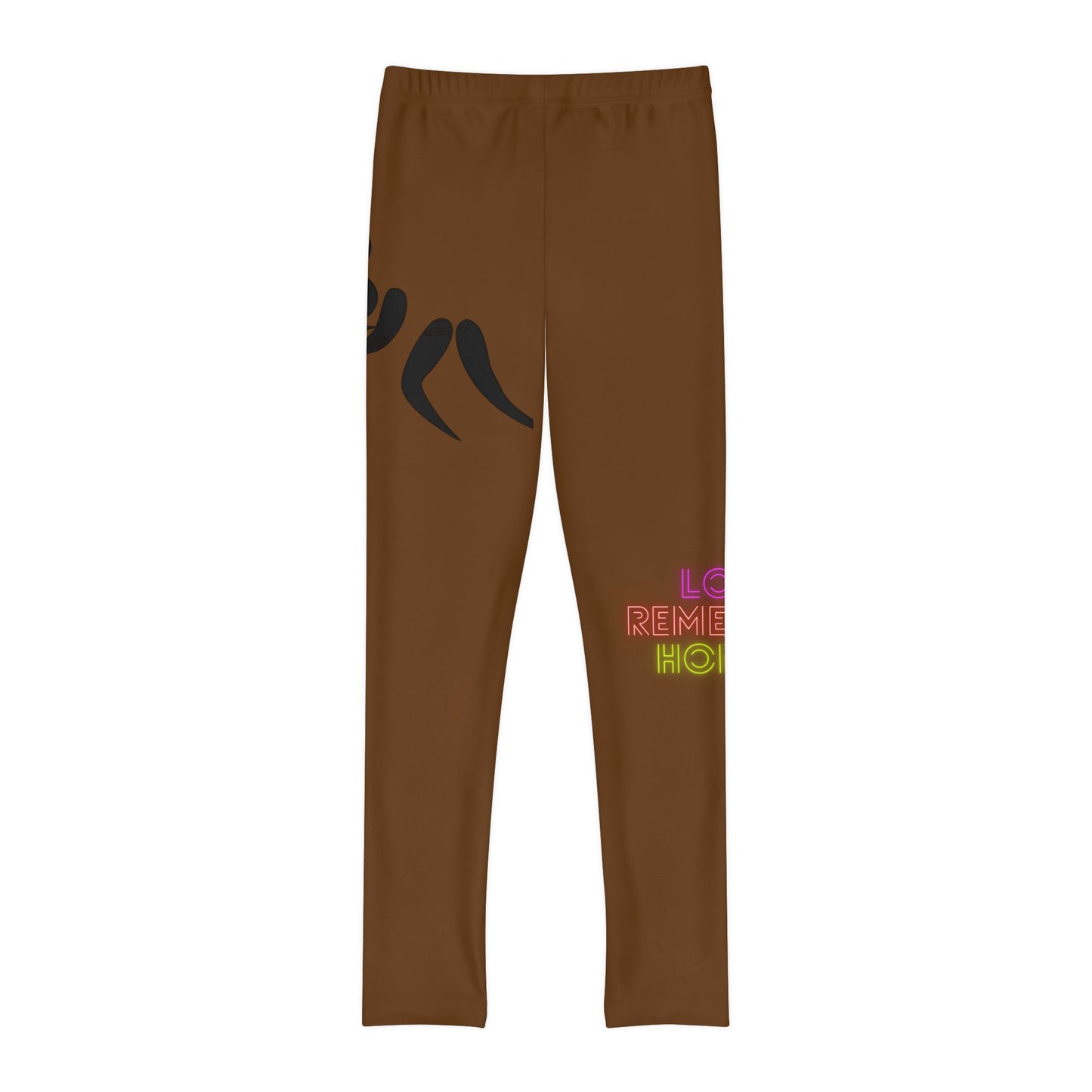 Youth Full-Length Leggings: Wrestling Brown