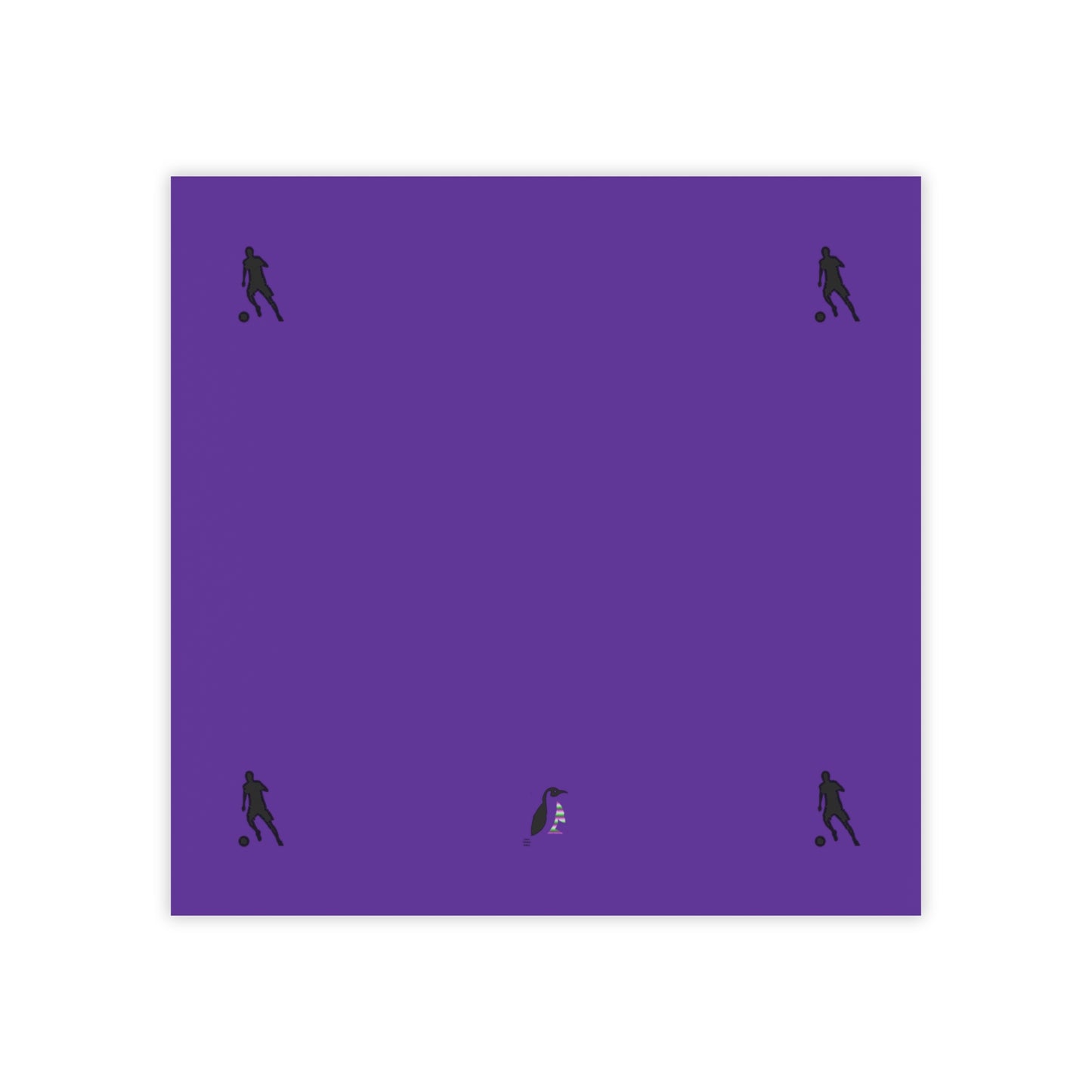 Post-it® Note Pads: Soccer Purple