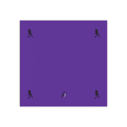 Post-it® Note Pads: Soccer Purple