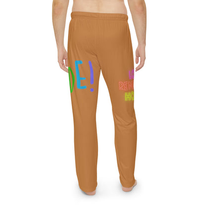 Men's Pajama Pants: LGBTQ Pride Lite Brown