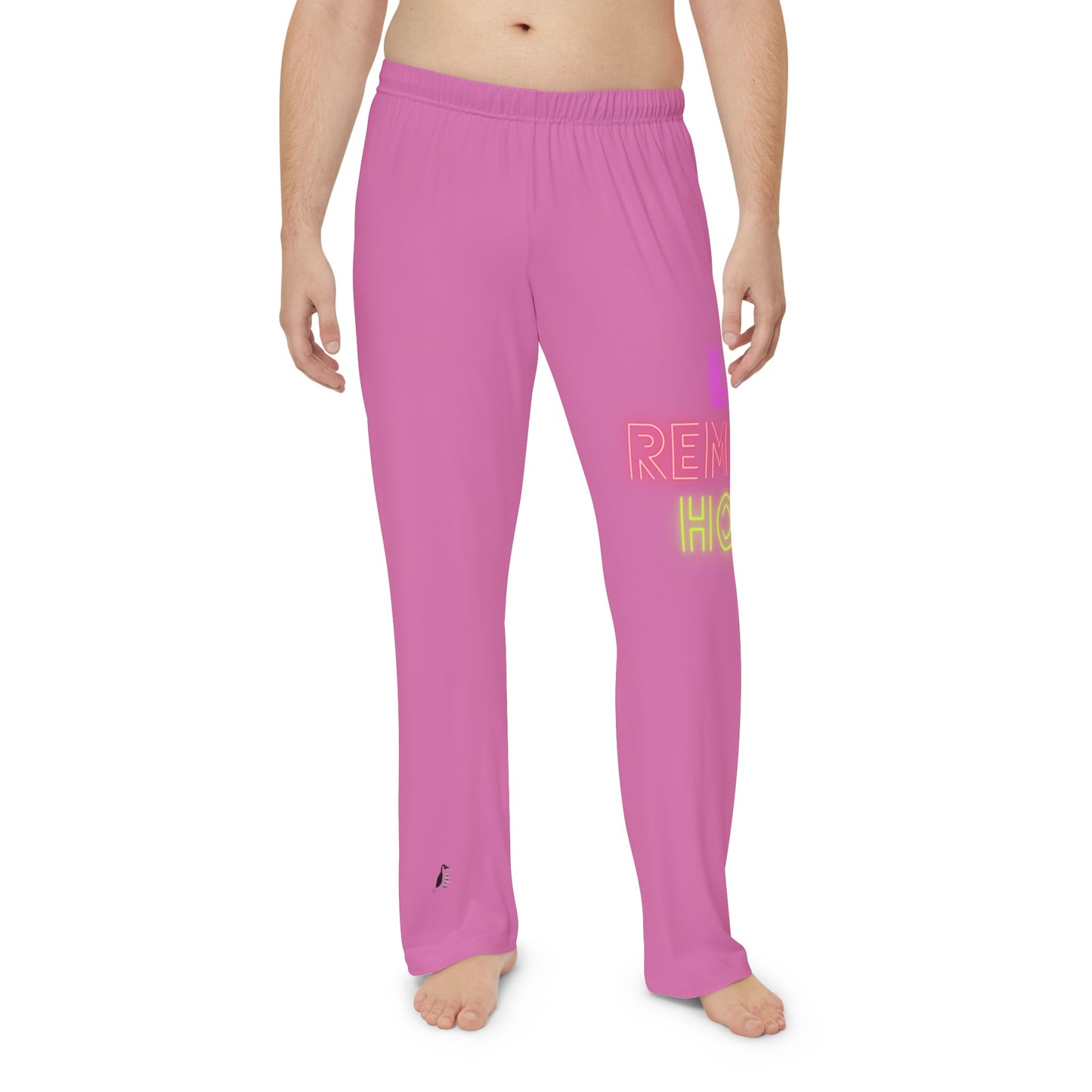 Men's Pajama Pants: Lost Remember Honor Lite Pink