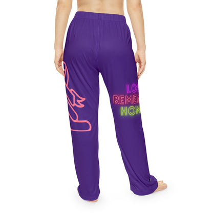 Women's Pajama Pants: Fight Cancer Purple