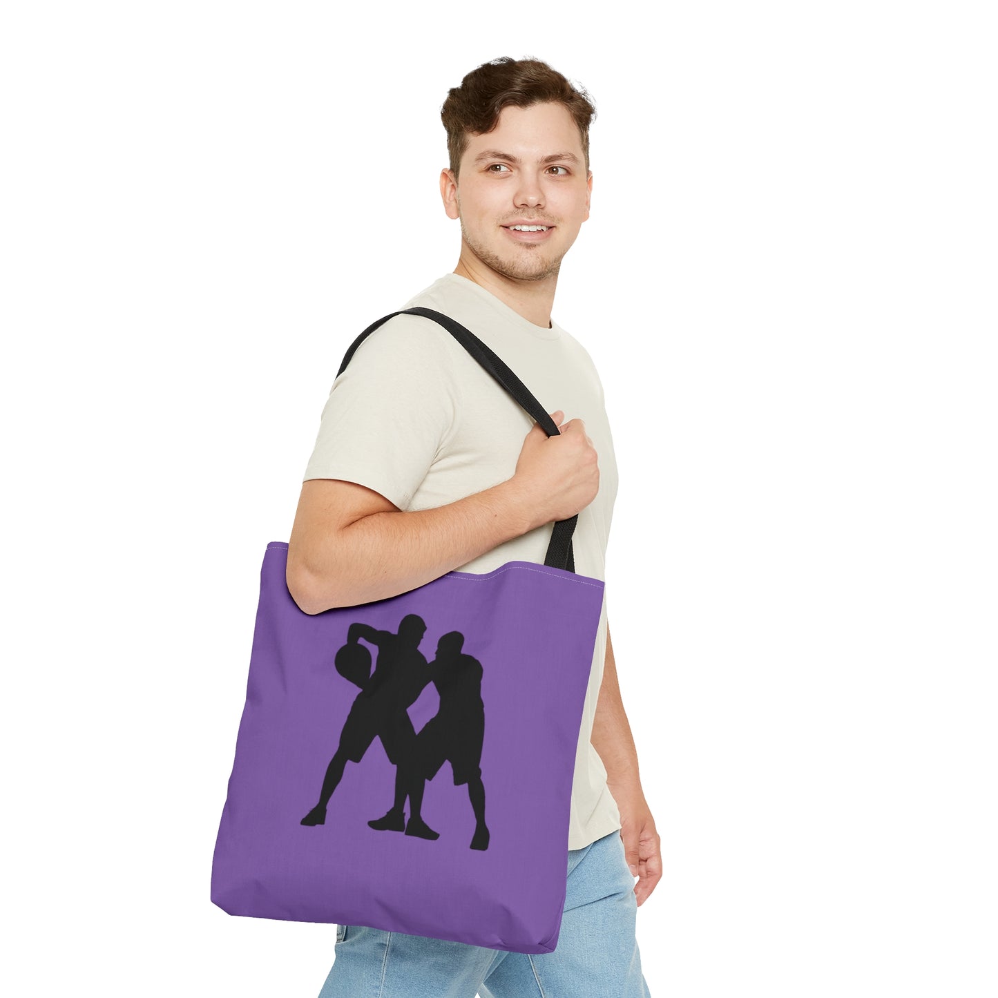 Tote Bag: Basketball Lite Purple