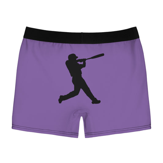 Men's Boxer Briefs: Baseball Lite Purple