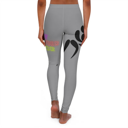 Women's Spandex Leggings: Wrestling Grey