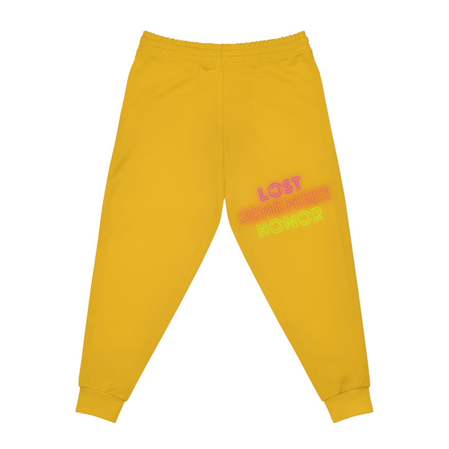 Athletic Joggers: Crazy Penguin World Logo Yellow