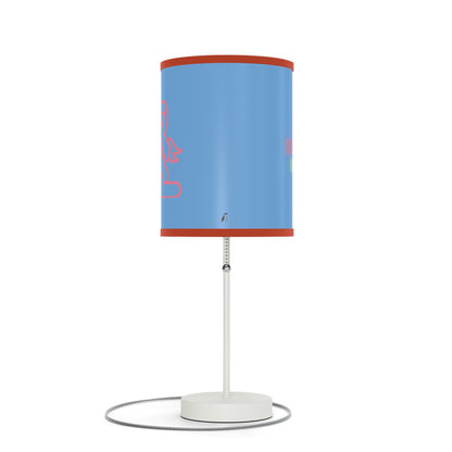 Lamp on a Stand, US|CA plug: Fight Cancer Lite Blue