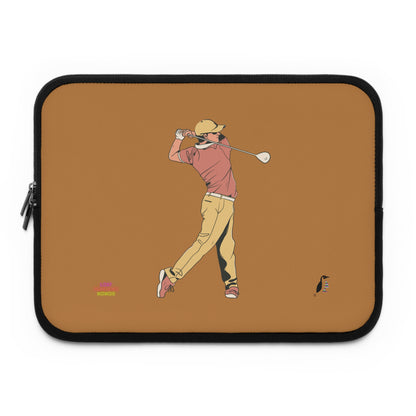 Laptop Sleeve: Golf Lite Brown