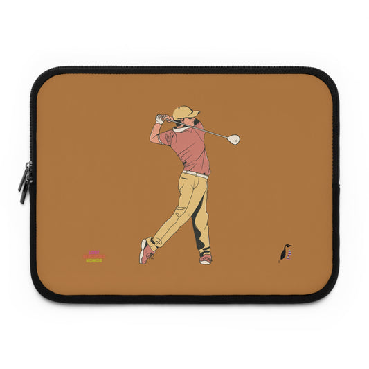 Laptop Sleeve: Golf Lite Brown